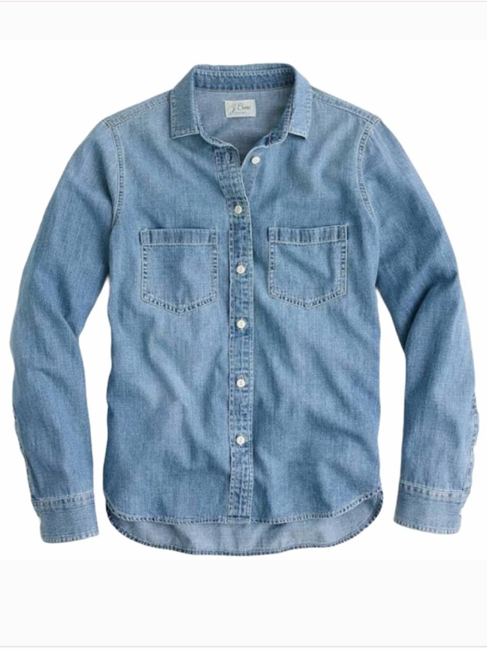 NEW NWT J. Crew Everyday Chambray Shirt Color: Madera Wash